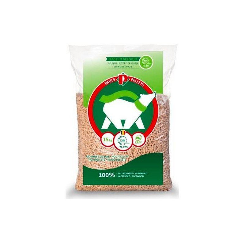 PAULS Holzpellets – Palette mit 70 Säcken à 15 kg